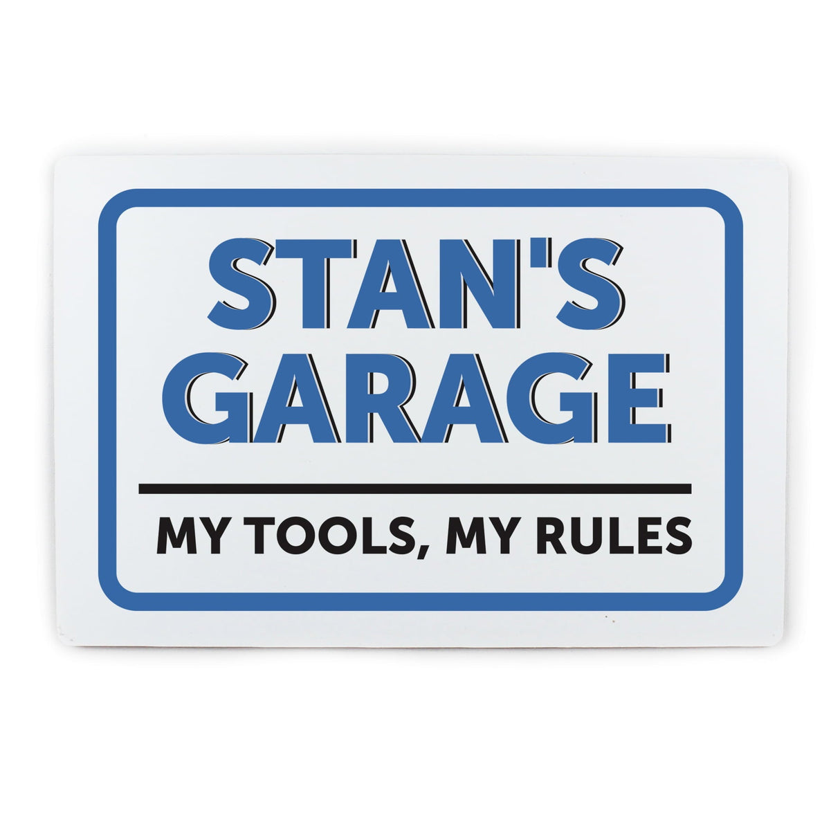 Personalised Aluminium Garage Name Plaque: 3 - Signs & Plaques By Gift Moments