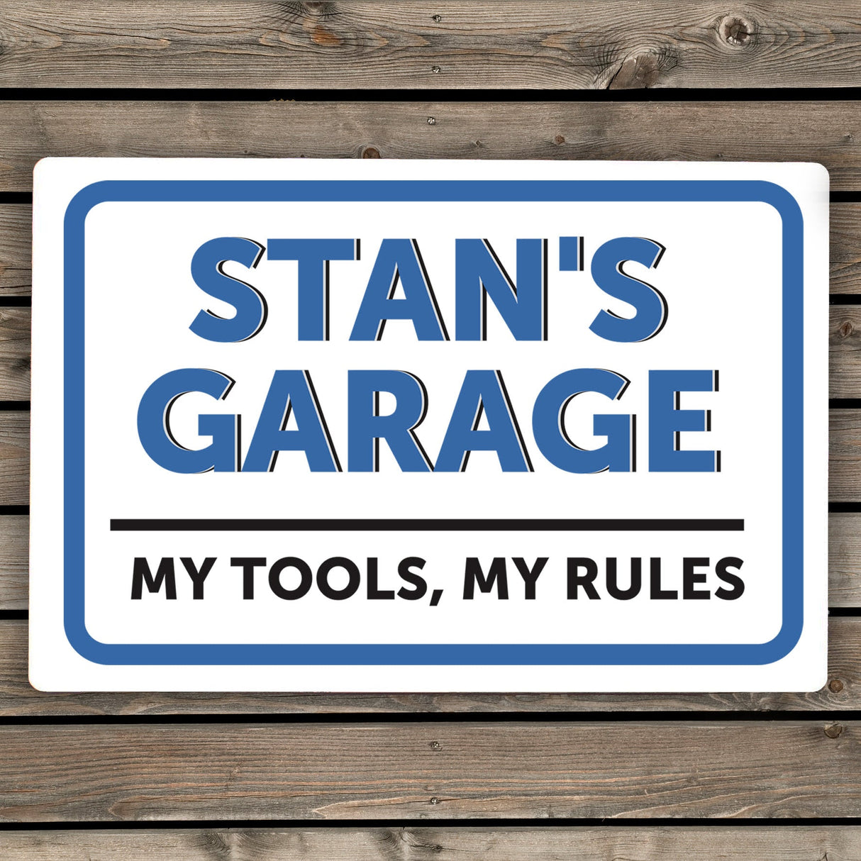 Personalised Aluminium Garage Name Plaque: 2 - Signs & Plaques By Gift Moments