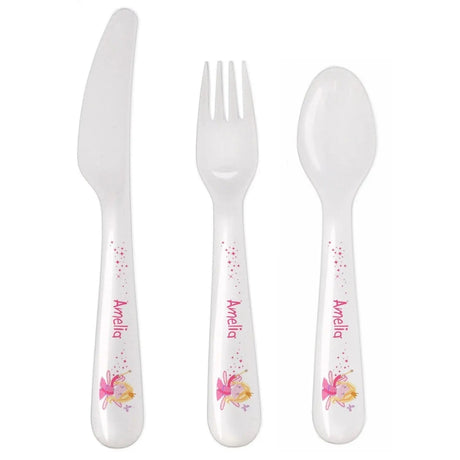 Personalised Garden Fairy Cutlery Set: 2 - Cutlery Sets By Gift Moments