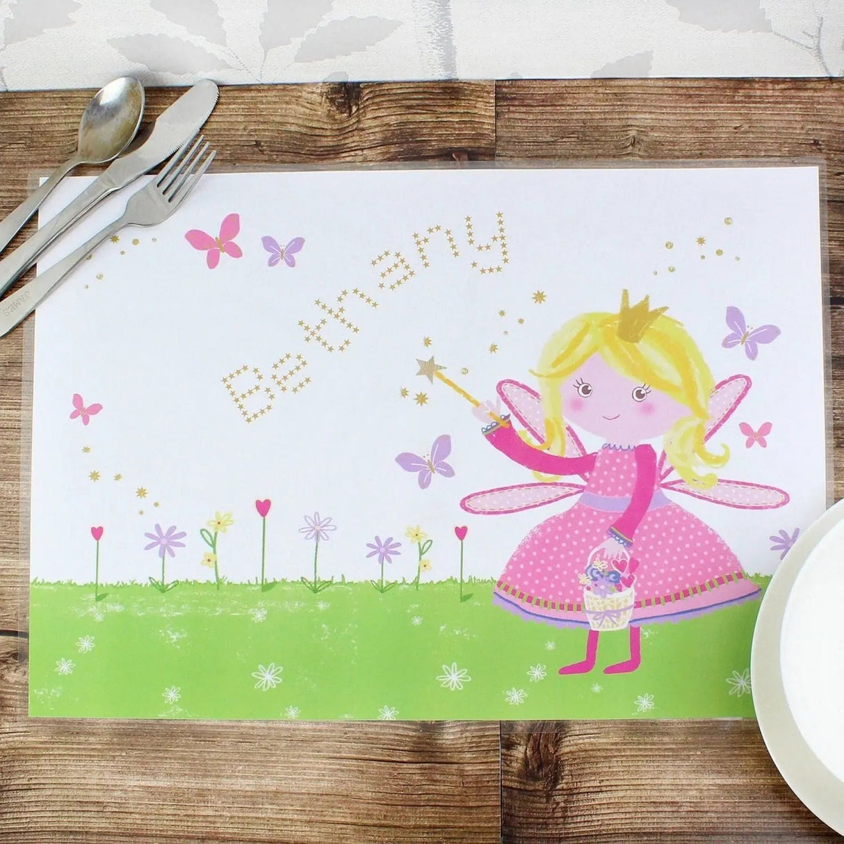 Personalised Garden Fairy Placemat: 1 - Placemats By Gift Moments