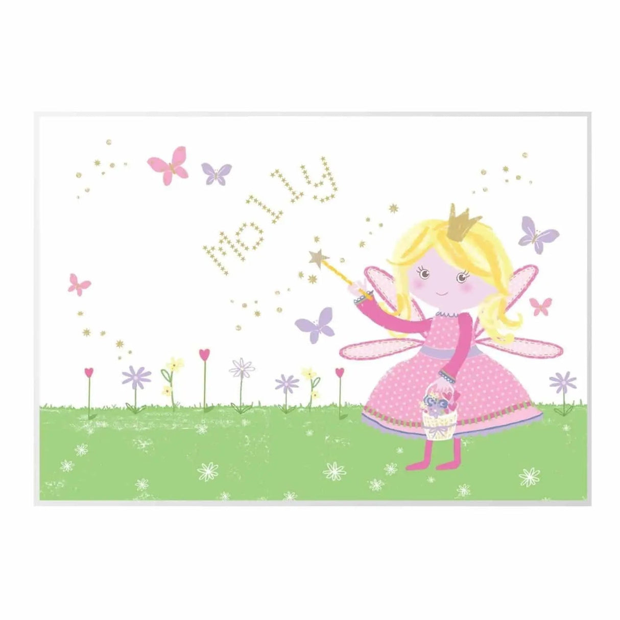 Personalised Garden Fairy Placemat: 2 - Placemats By Gift Moments