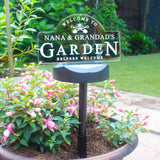 Personalised Garden Sign Outdoor Solar Light: 3 - Solar Lights By Gift Moments