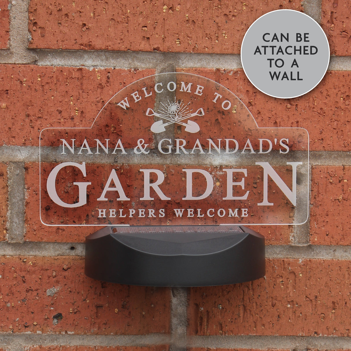 Personalised Garden Sign Outdoor Solar Light: 5 - Solar Lights By Gift Moments