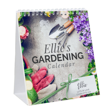 Personalised Gardening Desk Calendar: 5 - Calendars & Planners By Gift Moments