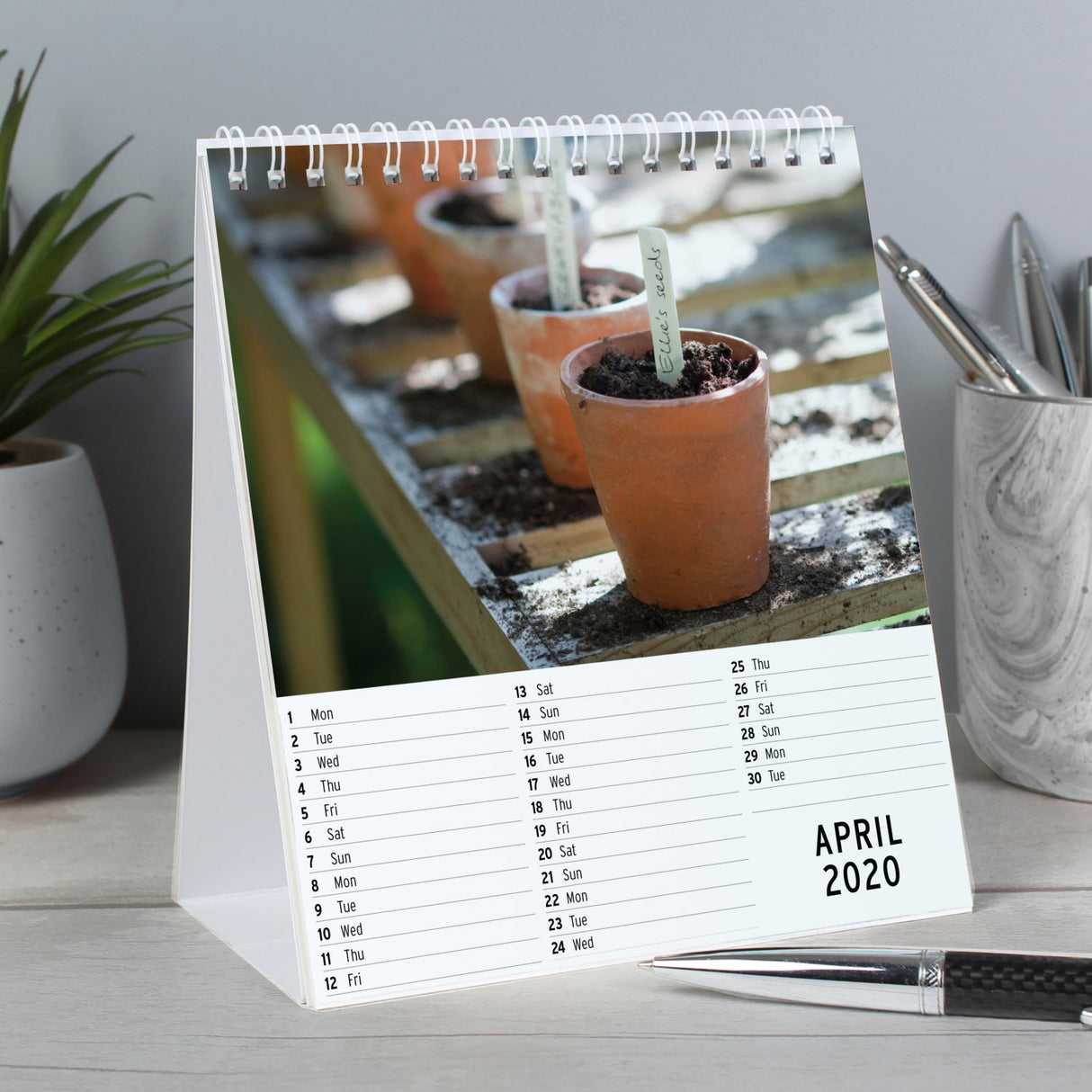 Personalised Gardening Desk Calendar: 3 - Calendars & Planners By Gift Moments