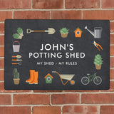 Personalised Metal Gardening Sign: 2 - Signs & Plaques By Gift Moments