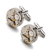 Personalised Gear Movement Cufflinks with Engraved Box: 6 - Cufflinks & Tie Slides By Gift Moments