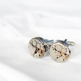 Personalised Gear Movement Cufflinks with Engraved Box: 5 - Cufflinks & Tie Slides By Gift Moments