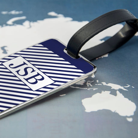 Personalised Nautical Luggage Tag for Gentlemen: 2 - Luggage Tags By Gift Moments