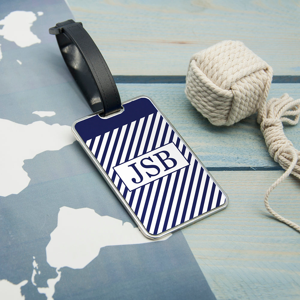 Personalised Nautical Luggage Tag for Gentlemen: 1 - Luggage Tags By Gift Moments