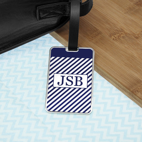 Personalised Nautical Luggage Tag for Gentlemen: 3 - Luggage Tags By Gift Moments