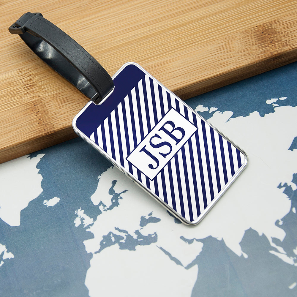 Personalised Nautical Luggage Tag for Gentlemen: 4 - Luggage Tags By Gift Moments