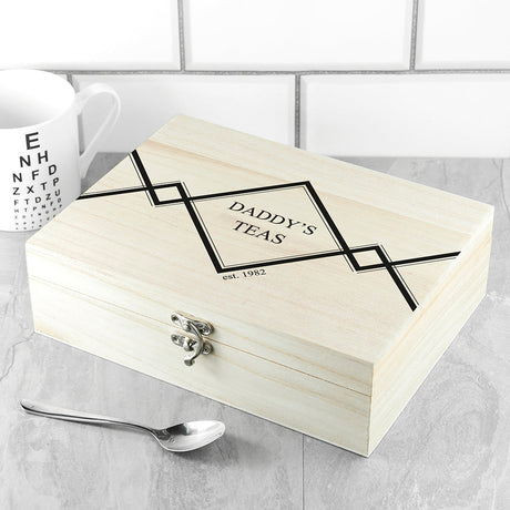 Personalised Gentlemen’s Tea Box Selection: 1 - Tea Boxes By Gift Moments