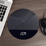 Personalised Geometric Mouse Mat 20cm: 2 - Tech Accessories By Gift Moments