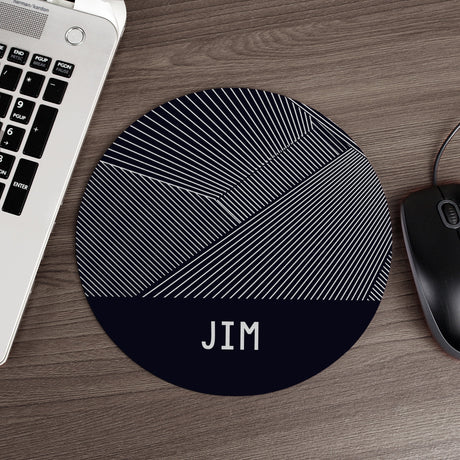 Personalised Geometric Mouse Mat 20cm: 2 - Tech Accessories By Gift Moments