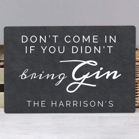 Personalised Gin Metal Sign: 1 - Signs & Plaques By Gift Moments