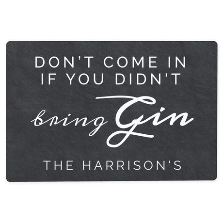 Personalised Gin Metal Sign: 3 - Signs & Plaques By Gift Moments