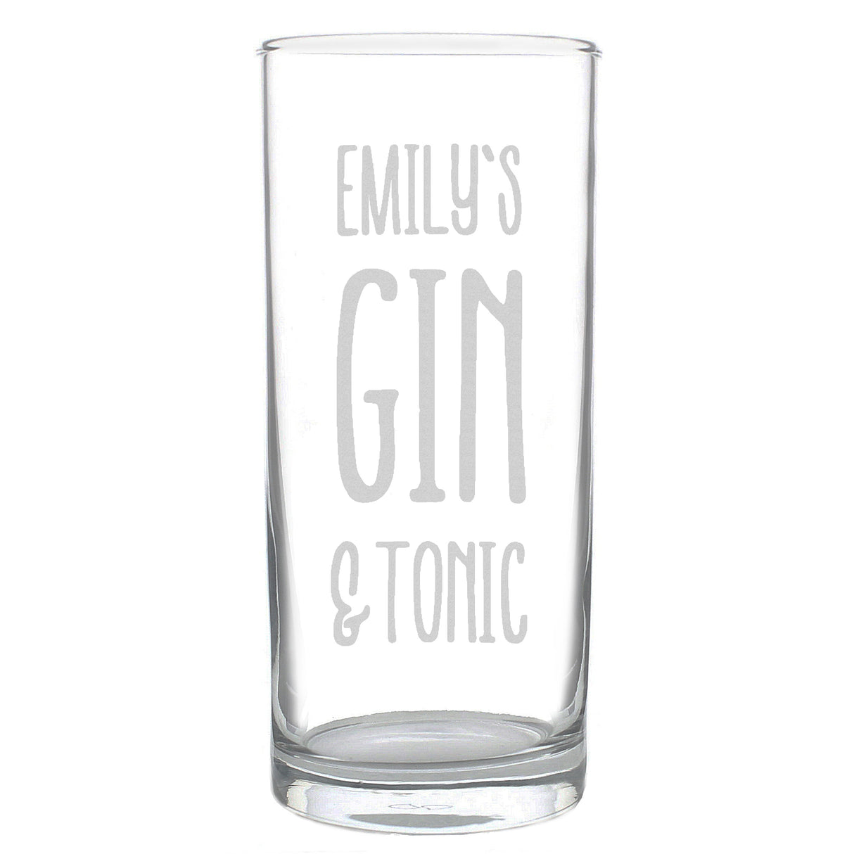 Personalised Gin & Tonic Hi Ball Glass: 2 - Highball Glasses By Gift Moments