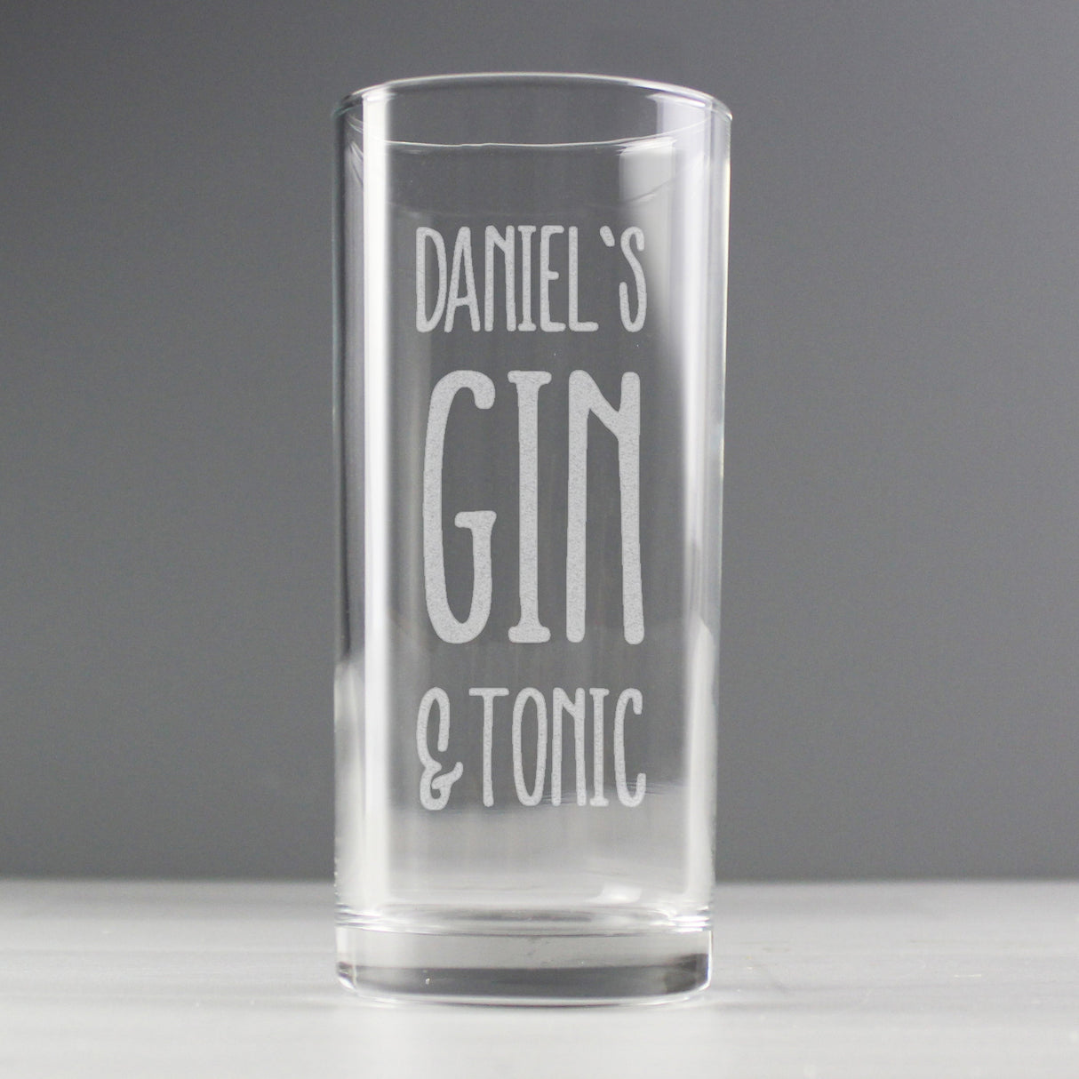 Personalised Gin & Tonic Hi Ball Glass: 3 - Highball Glasses By Gift Moments