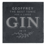 Personalised Gin & Tonic Slate Coaster: 3 - Coasters By Gift Moments