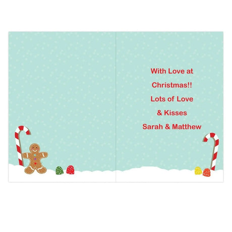 Personalised Christmas Gingerbread House Card: 2 - Greeting Cards By Gift Moments