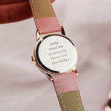 Personalised Girls Pink & Rose Gold Watch: 6 - Watches By Gift Moments