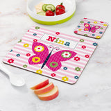 Personalised Girl’s Placemat & Coaster Set: 16 - Placemats By Gift Moments