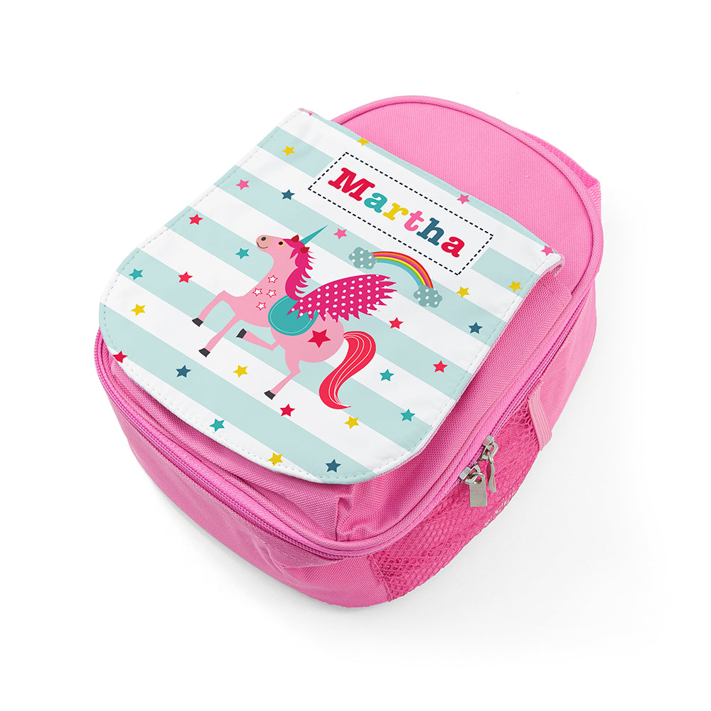 Personalised Unicorn Lunch Bag for Girls: 5 - Lunch Boxes & Bags By Gift Moments