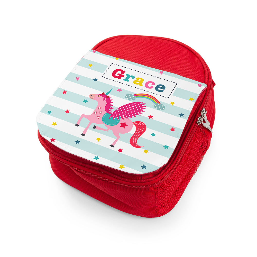 Personalised Unicorn Lunch Bag for Girls: 6 - Lunch Boxes & Bags By Gift Moments