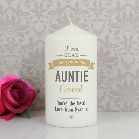 Personalised I Am Glad Candle: 1 - Candles By Gift Moments