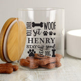 Personalised Glass Dog Treat Jar: 2 - Pet Products By Gift Moments