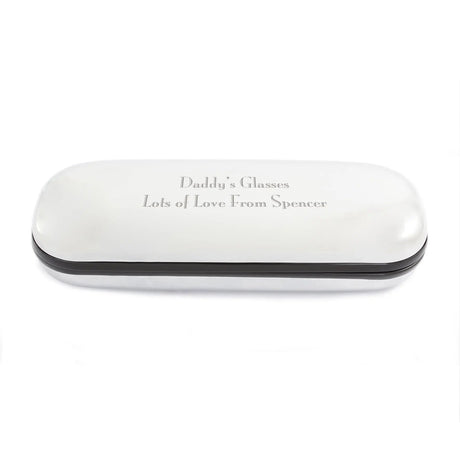 Personalised Chrome Plated Eyewear Case: 3 - Glasses Cases By Gift Moments