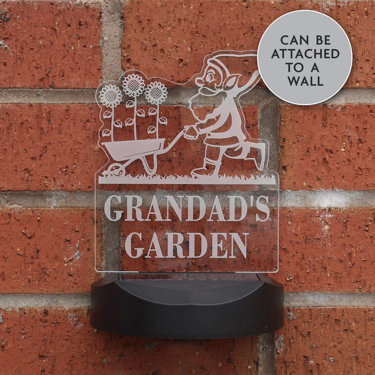 Personalised Gnome Solar Garden Light: 5 - Solar Lights By Gift Moments