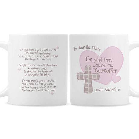 Personalised Godmother Thank You Mug: 2 - Mugs By Gift Moments