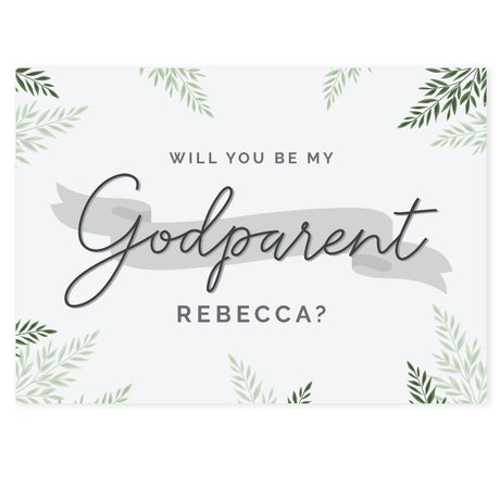 Personalised Godparent Thank You Card: 3 - Greeting Cards By Gift Moments