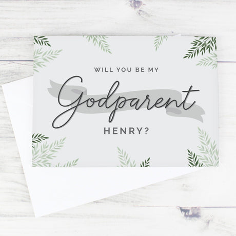 Personalised Godparent Thank You Card: 2 - Greeting Cards By Gift Moments