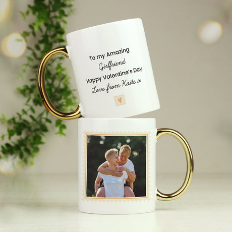 Personalised Gold Handle Photo Mug: 1 - Mugs By Gift Moments