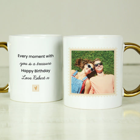 Personalised Gold Handle Photo Mug: 3 - Mugs By Gift Moments