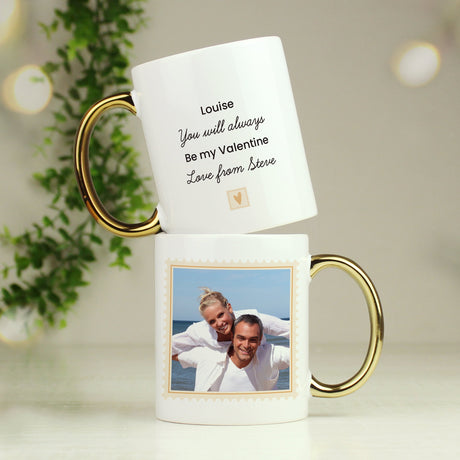 Personalised Gold Handle Photo Mug: 6 - Mugs By Gift Moments