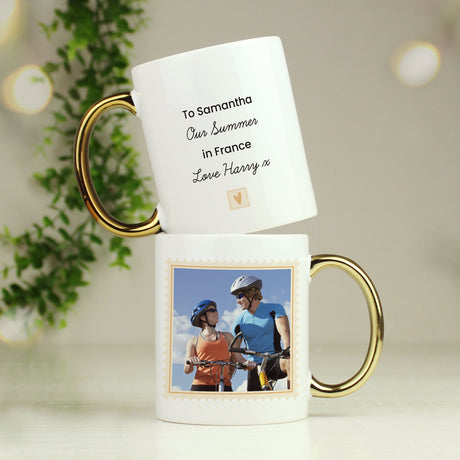 Personalised Gold Handle Photo Mug: 4 - Mugs By Gift Moments