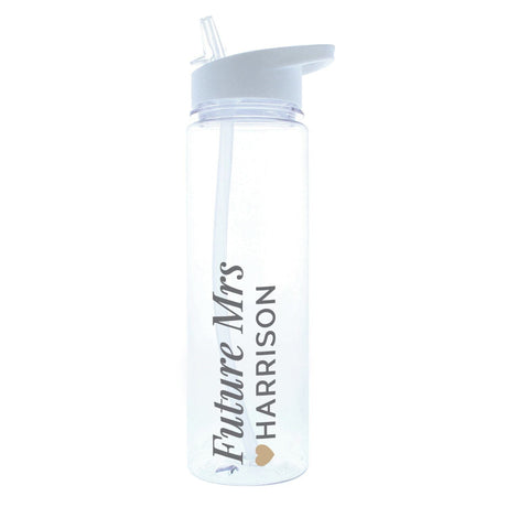 Personalised Gold Heart Water Bottle: 3 - Water Bottles By Gift Moments