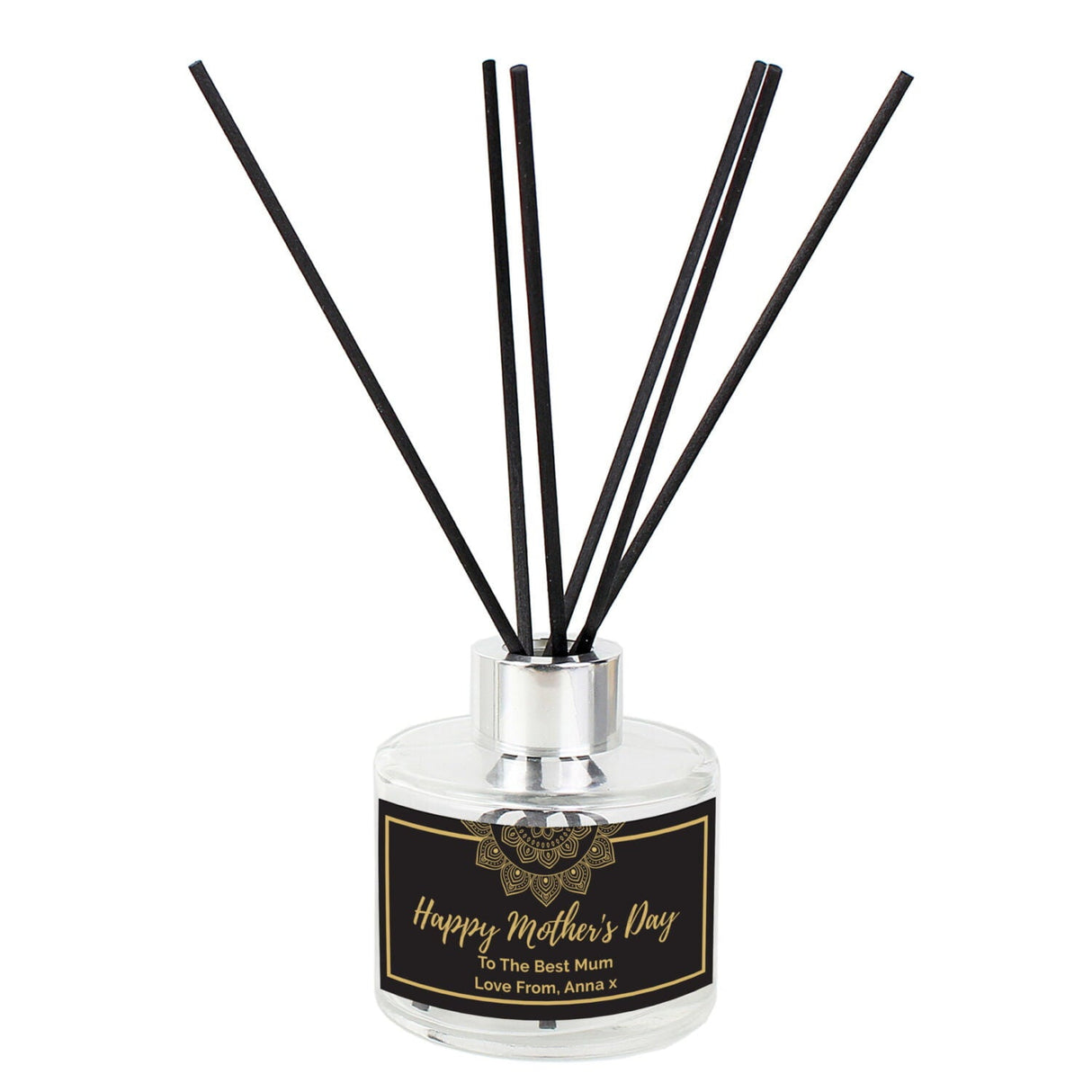 Personalised Gold Mandala Reed Diffuser: 3 - Reed Diffusers By Gift Moments