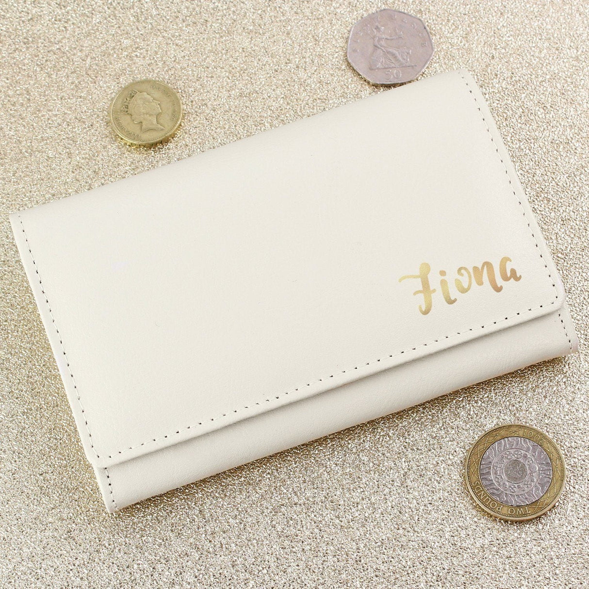 Personalised Gold Name Leather Purse: 2 - Bags & Purses By Gift Moments