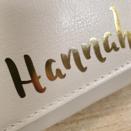 Personalised Gold Name Leather Purse: 3 - Bags & Purses By Gift Moments