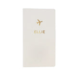 Personalised Gold Name Leather Travel Holder: 5 - Travel Accessories By Gift Moments