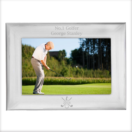 Personalised Golfing Landscape Photo Frame 6x4: 3 - Photo Frames By Gift Moments