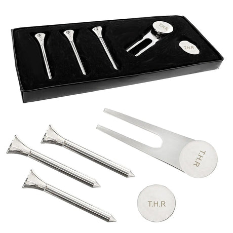 Personalised Golf Set with Custom Engraving: 2 - Golf Tees & Markers By Gift Moments