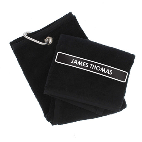 Personalised Luxurious Golf Towel: 3 - Towels By Gift Moments