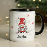 Personalised Gonk Family Christmas Mug: 12 - Girl - Mugs By Gift Moments