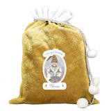 Personalised Gonk Gold Christmas Sack: 4 - Christmas Sacks By Gift Moments